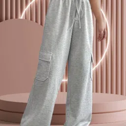 Women Regular Fit Grey Viscose Rayon Trousers-picture-22