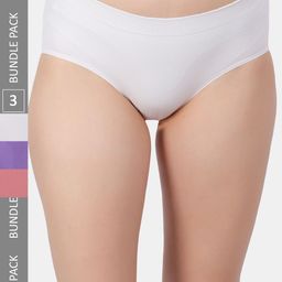 Amour Secret Pack Of 3 Cotton Ribbed Leak Proof Briefs P0017_Owht_Prl_Rbn-picture-22