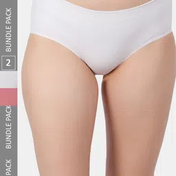 Amour Secret Pack Of 2 Mid-Rise Bikini Briefs P0017_Owht_Wht_Rbn-picture-31