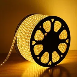 360 LEDs 5 m Yellow Steady Strip Rice Lights-15