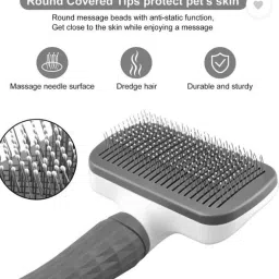 paws samrat Rectangle Sleeker Thin Pin Sleeker Comb Brush (Color may vary)) Slicker Brushes forDog & Cat, Rabbit image 3