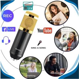 techsale BM800 Condenser Microphone Mic Set with V8s Audio Mixer Sound Card Microphone Stand image 4