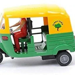 Pull Back Auto Toy with Driver ; Collectable Miniature / Replica of CNG Auto-image-49