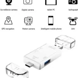 TECHGEAR 6 in 1 with OTG, SD Card Reader, USB Type C, USB 3.0 & Micro USB for Memory Card Card Reader image 2