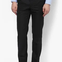 ad & av Men Regular Fit Black Viscose Rayon Trousers-picture-3