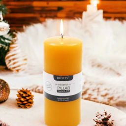 hosley Unscented Yellow Soy & Paraffin Wax Candles 90 Hours Burning Time Pack of 1-picture-19
