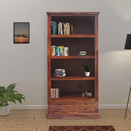 Rosewood ( Sheesham ) Solid Wood Open Book Shelf-picture-21
