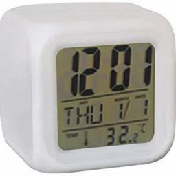wriddhi Digital White Clock image 2