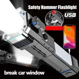 LED Flashlight with Magnets, h@mmer with 4 in 1 option - HM3 Torch-12