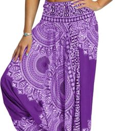 Printed Rayon Women Harem Pants-image-35