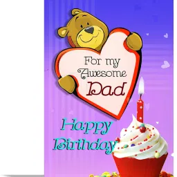 For My Awesome Dad Greeting Card Greeting Card-58
