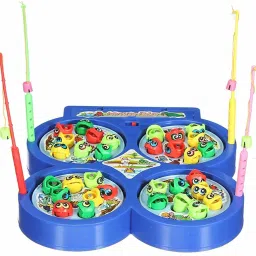 Fishing Game for Kids, Musical Fish Catching Games for Kids, Include 32 Pieces Fishes and 4 Fishing Rod-picture-26