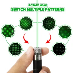 FIDDLERZ 2-in-1 Multipurpose Laser Light Pointer with Carrying Case for Kids and Adults image 4
