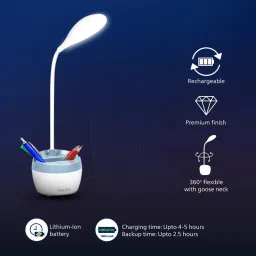 philips ONYX 5W Rechargeable LED Table Lamp with backup upto 2.5 hrs Lantern Emergency Light image 3