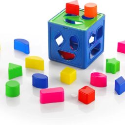 Shape Shorter Cube Junior With 18 Different Colourful Shapes,Kids Activity Toys-image-1