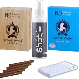 Herbal Cigarette Clove, Mint Flavoured NO Nicotine NO Tobacco With 100ML Shot Smoking Cessations-picture-13