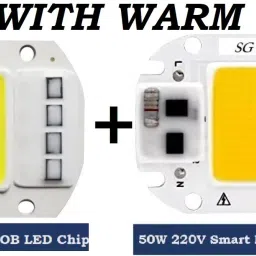 Metal 50 Watts LED Chip( WHITE WITH WARM WHITE) 220V Smart IC Electronic Components Electronic Hobby Kit-image-28