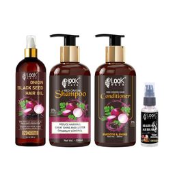 LOOK HAIR Set Of 5 Onion Hair Oil, Shampoo, Conditioner, Serum & Hair Mask-41