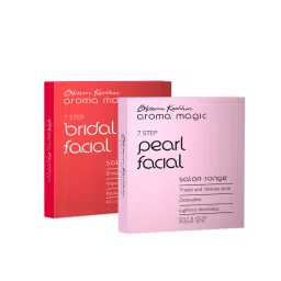 Aroma Magic Pearl Facial Kit & Bridal Glow Single Use Facial Kit Combo-picture-49