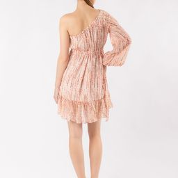 Stylecast X Hersheinbox Abstract Print One Shoulder Puff Sleeve Fit & Flare Mini Dress image 5
