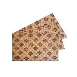 Kuber Industries Brown &  Blue 7 Pieces Geometric Textured Reversible Fridge Mat-4