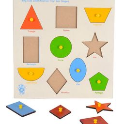 Skillofun - King Size Identification Wooden Tray Geo Shapes image 2
