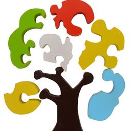 Skillofun - Take Apart Wooden Puzzle Tree Squirrel image 2