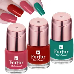FORFOR Perfect Stay Rose Gold 3 Pcs Long Lasting Nail Polishes -6ml Each-102-107-113-image-29