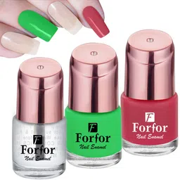 FORFOR Perfect Stay Rose Gold 3 Pcs Long Lasting Nail Polishes -6ml Each-114-117-102-image-35