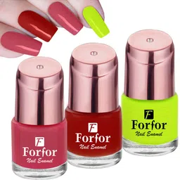 FORFOR Perfect Stay Rose Gold 3 Pcs Long Lasting Nail Polishes -6ml Each-102-107-116-image-32