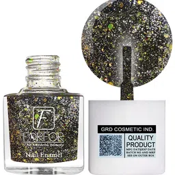 FORFOR Set Of 4 Perfect Stay Glitter Nail Polish - 5ml Each - Silver-Red-Green-Light Pink-51