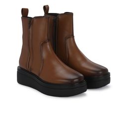 Delize Women Zippered High-Top Regular Boots-11