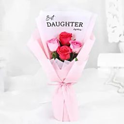 Best Daughter Ever Rosey Wishes Bouquet-image-92