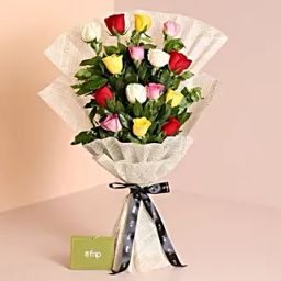 Colours Of Spring Roses Bouquet-image-17