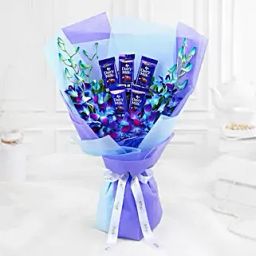 Ocean Bliss Orchids N Chocolate Bouquet-5
