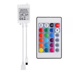 12V RGB LED Strip Controller With 24-Key IR Remote 12V 5050 RGB LED Strip Controller Set 6A Output Powerful RGB LED Strip Controller Kit For Vibrant Lighting - RS438112V RGB LED Strip Controller With 24-Key IR Remote 12V 5050 RGB LED Strip Controller Set 6A Output Powerful RGB LED Strip Controller Kit For Vibrant Lighting - RS4381 image 1