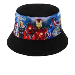 JENNA Men Black Self Design Bakerboy Hat-picture-6