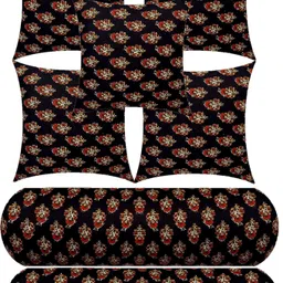 changers 5 Cushion And 2 Microfibre Floral Bolster Pack of 7-picture-37