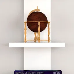 FM-BOOKDONALD-WHI Engineered Wood Open Book Shelf-image-20