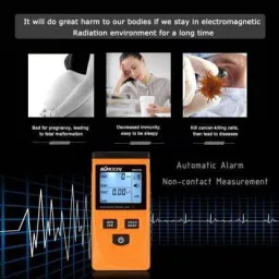 bps fire Electromagnetic Radiation Detector Meter Dosimeter Tester EMF Meter Counter Radius Gauge image 2