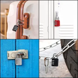 puthak Padlock 3 Digit Combination Lock (Pack of 3) Combination Lock image 5