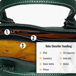 fostelo Women's Vegan Leather Everly Handbag Shoulder Hobo Bag Ladies Purse (Large) image 4