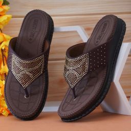 health fit Diabetic & Orthopedic with Super Extra Soft Ortho Care Anti-Skid Doubleu Flip-Flops for women Slippers/Doctor Chappal & Footwear HF329 image 3
