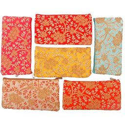 prismaxic Traditional Vintage Embroidered Potli Purse for Women with Zipper, Potli Bags (Set of 6) Multi colour (L X W: 12.5 X 24.5 Cm) image 1