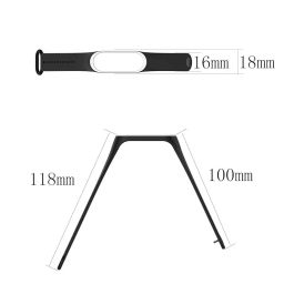 Inefable® Mi Band 3 & 4 Strap Band Wristband Strap Compatible with Mi Band M3 & M4 Original Device Not Included | image 3