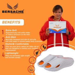bersache Extra Soft Classic Casual with Regular wear with Ultra Soft & Flexibility Technology Sandal for Men/Boy image 1