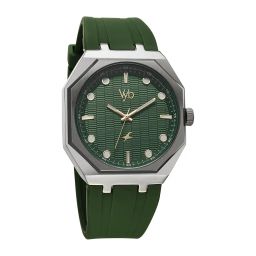 fastrack Vyb Rebel Quartz Analog Green Dial Watch for Men image 1