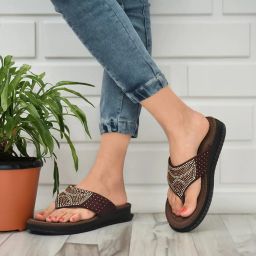 health fit Diabetic & Orthopedic with Super Extra Soft Ortho Care Anti-Skid Doubleu Flip-Flops for women Slippers/Doctor Chappal & Footwear HF329 image 2