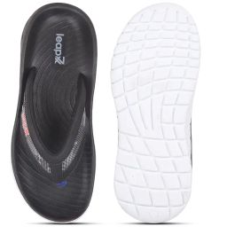 liberty LEAP7X AUSTIN Bin Thong For Men With PU Upper | Comfortable Sole Flip-Flop Slipper | Stylish & Light Weight | Soft Footbed | Daily Use Chappal | Slip-on Closure - Black image 4