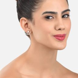 zaveri pearls Combo of 3 Cubic Zirconia & Pearls Contemporary Stud Earrings For Women-ZPFK10381 image 5